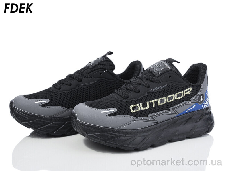 Купить Кросівки унісекс H9209-5 Fdek чорний, фото 1