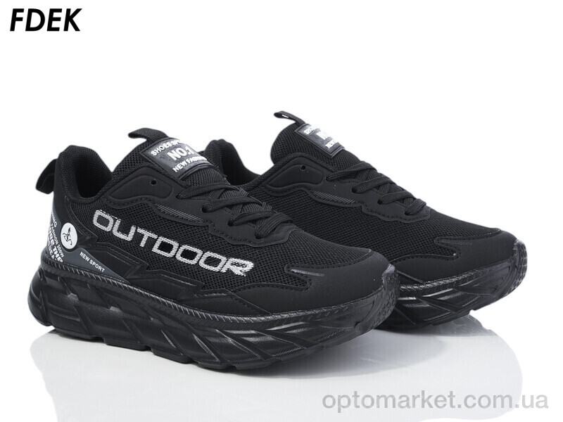 Купить Кросівки унісекс H9209-8 Fdek чорний, фото 1