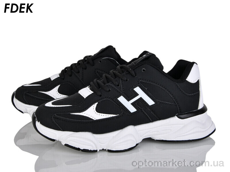 Купить Кросівки унісекс H9255-6 Fdek чорний, фото 1