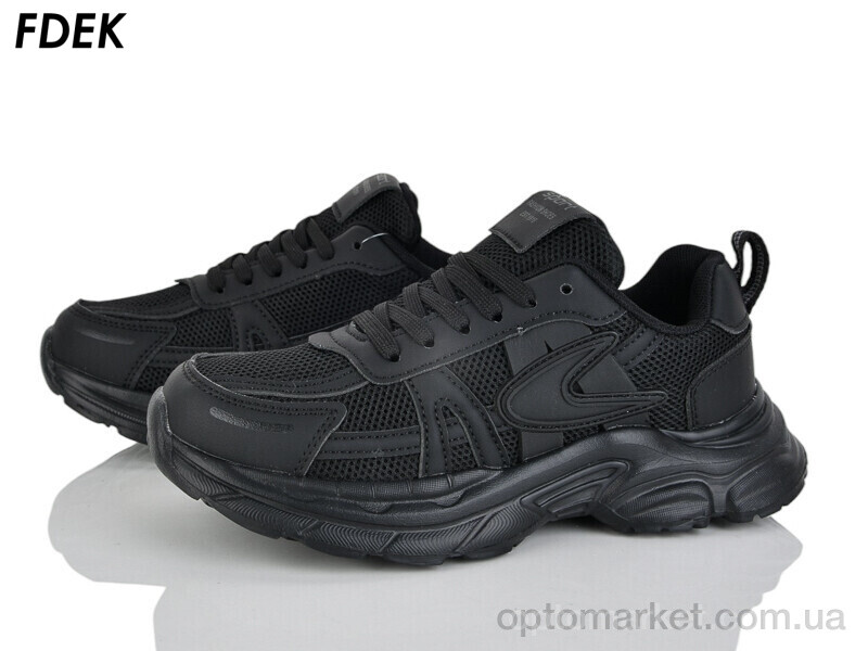 Купить Кросівки унісекс H9280-10 Fdek чорний, фото 1