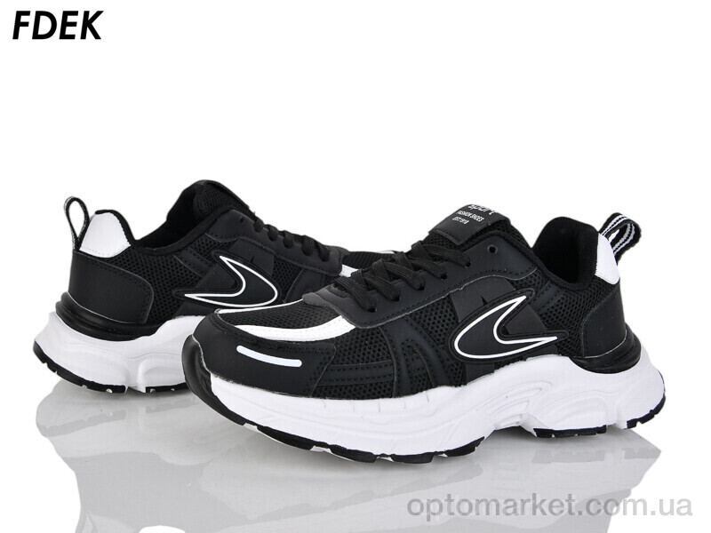Купить Кросівки унісекс H9280-5 Fdek чорний, фото 1