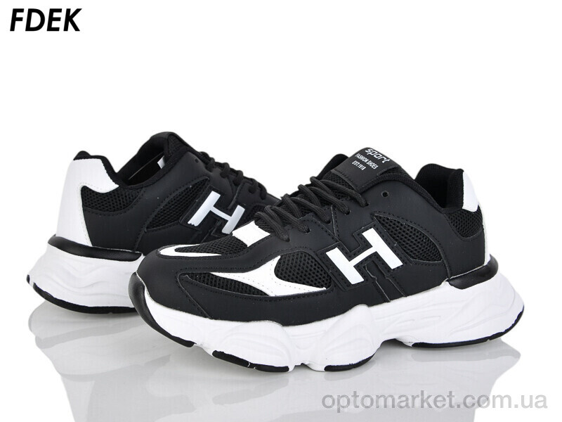 Купить Кросівки унісекс H9281-6 Fdek чорний, фото 1