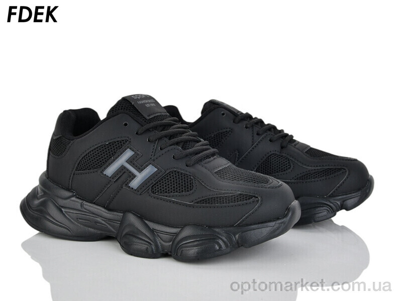 Купить Кросівки унісекс H9281-8 Fdek чорний, фото 1