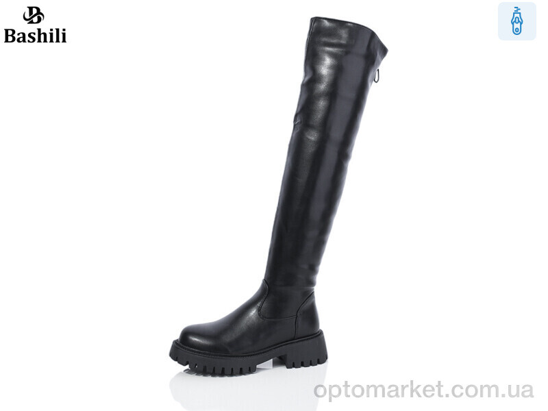 Купить Ботфорти жіночі H93A10-1 Башили чорний, фото 1