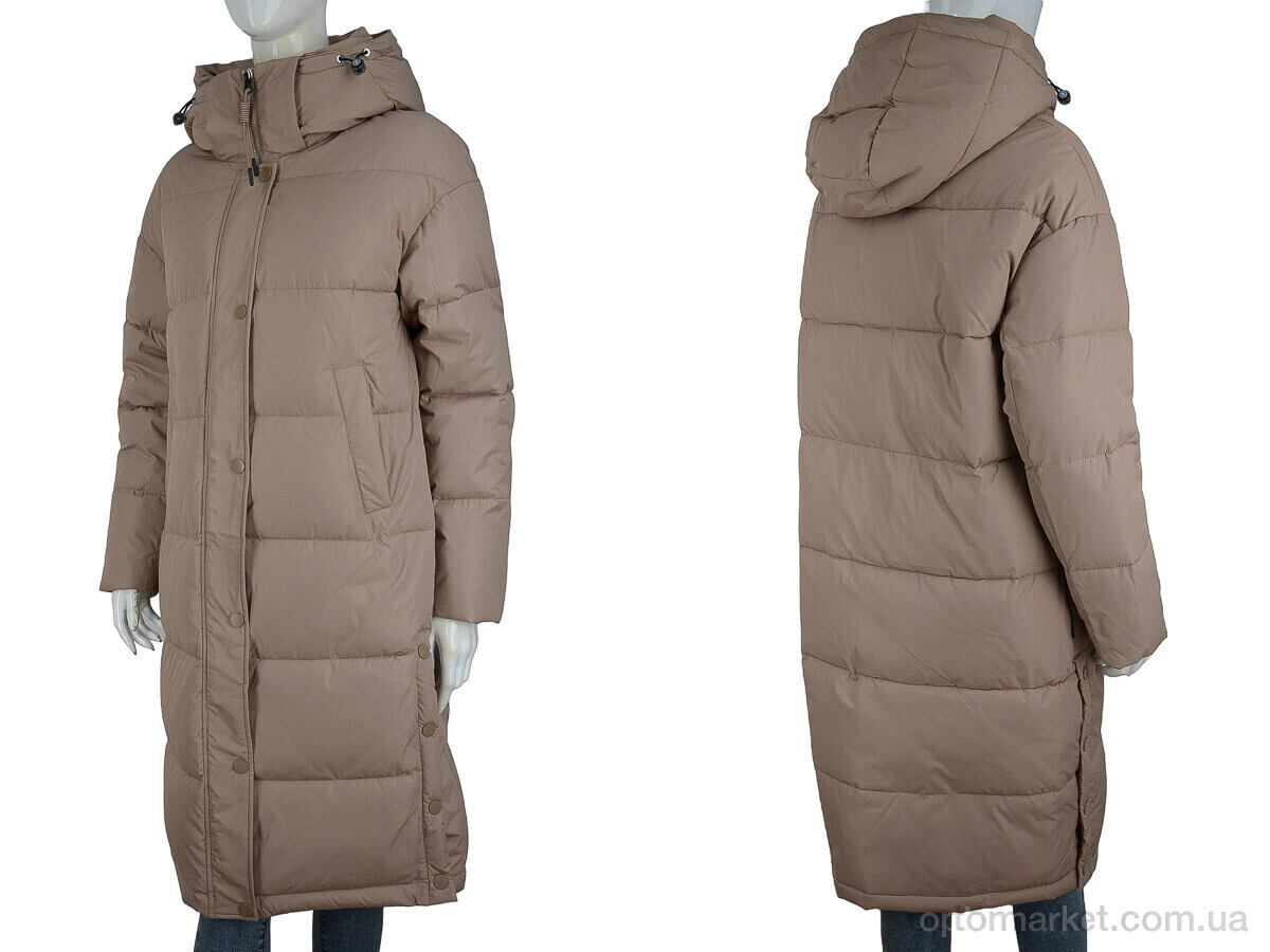 Купить Пальто жіночі H950 brown Urbanbang коричневий, фото 3