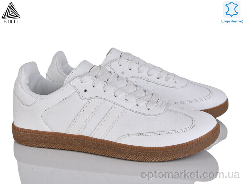 Купить Кросівки чоловічі HB590-10 шкіра піна Stilli білий, фото 1