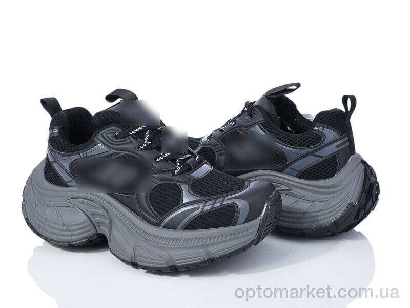 Купить Кросівки жіночі HD23(2566) black-grey Violeta чорний, фото 1