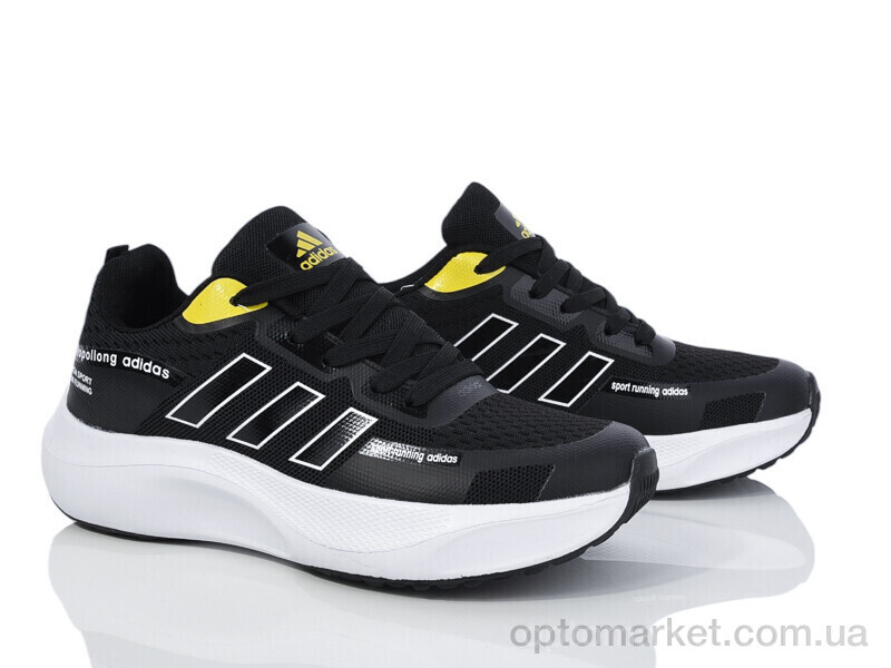 Купить Кросівки жіночі HD33(173-7) black A.idas чорний, фото 2