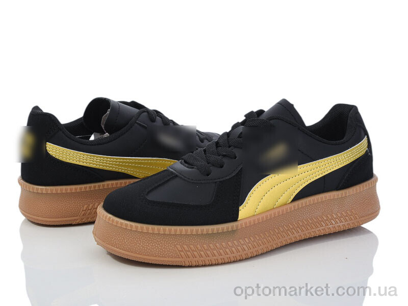 Купить Кросівки жіночі HD71 (149-67) black-yellow Violeta only one чорний, фото 1