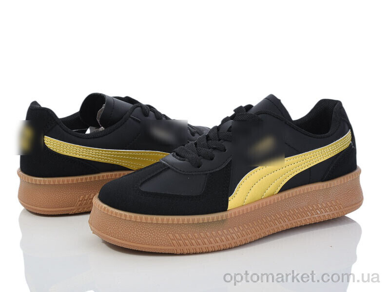 Купить Кросівки жіночі HD71 (149-67) black-yellow Violeta only one чорний, фото 1