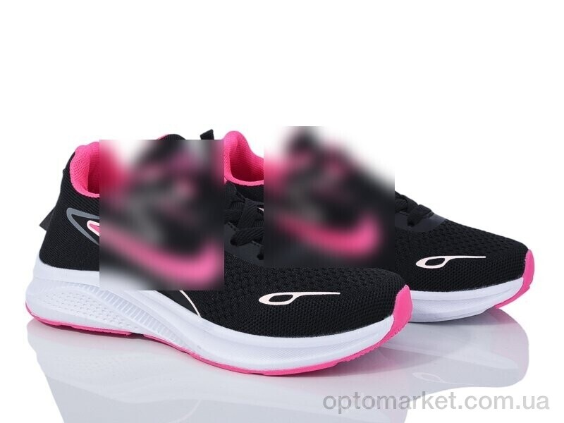 Купить Кросівки жіночі HD7(2055-1) black-pink N.ke чорний, фото 1