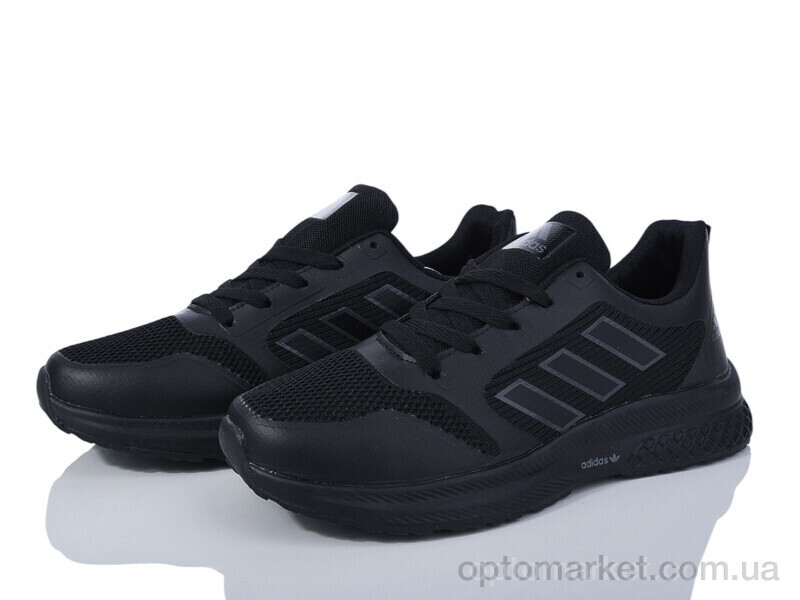 Купить Кросівки чоловічі HD8(2356-2) black A.idas чорний, фото 2