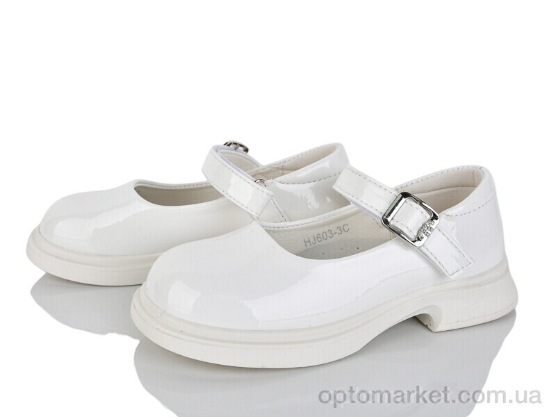 Купить Туфлі дитячі HJ603-3C Kimbo-o білий, фото 1