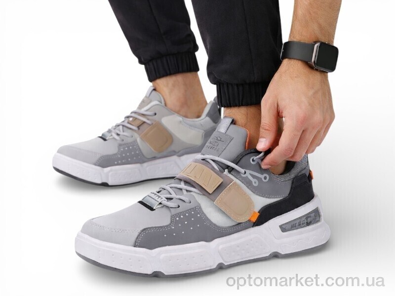 Купить Кросівки чоловічі HK23-2 Fagaoge сірий, фото 1