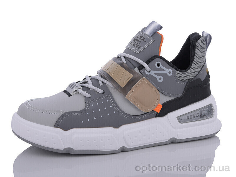 Купить Кросівки чоловічі HK23-2 Fagaoge сірий, фото 2