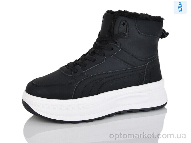 Купить Черевики жіночі HK9027-1 DaFuYuan чорний, фото 1