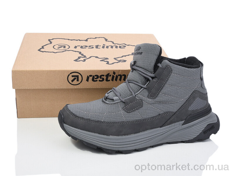 Купить Черевики чоловічі HMZ24393 grey Restime сірий, фото 1