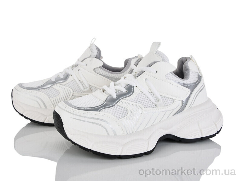 Купить Кросівки жіночі HQ66-33 Бабочка-Mengfuna-AESD білий, фото 1