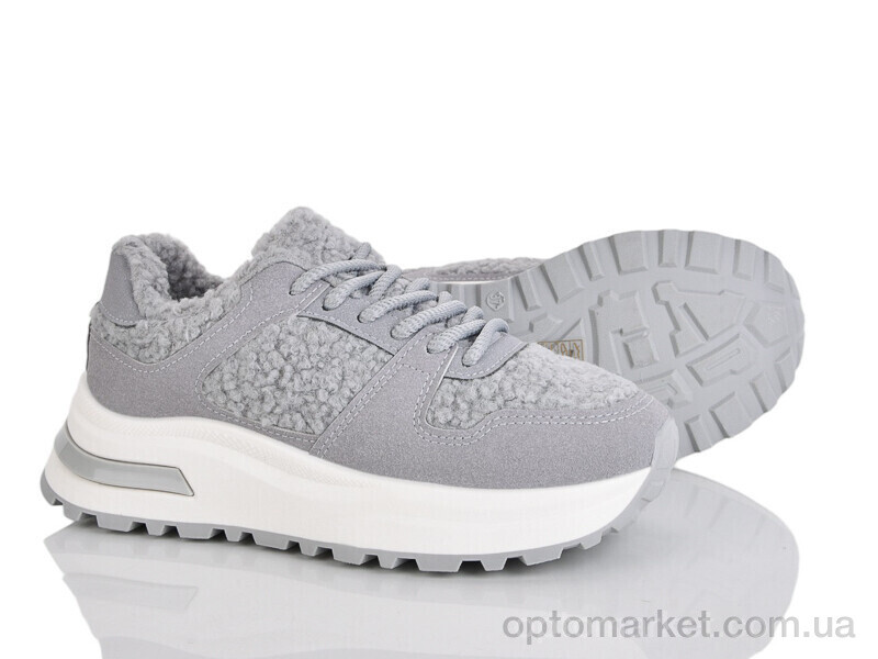 Купить Кросівки жіночі HY5621-248 Бабочка-Mengfuna-AESD сірий, фото 1