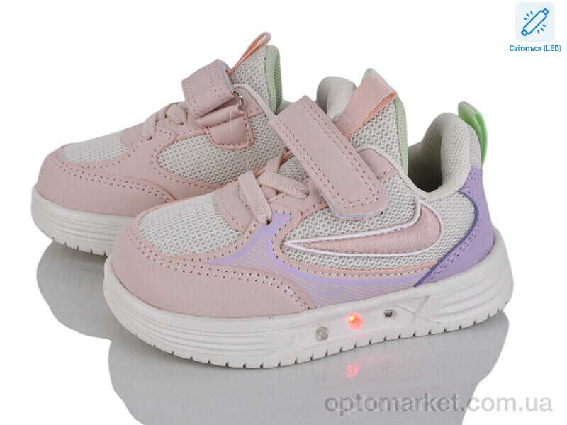 Купить Кросівки дитячі HY601-1F LED Kimbo-o рожевий, фото 1