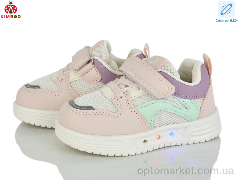 Купить Кросівки дитячі HY602-1F LED Kimbo-o рожевий, фото 1