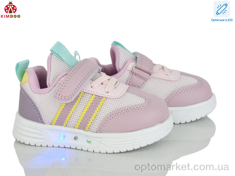 Купить Кросівки дитячі HY603-1F LED Kimbo-o рожевий, фото 1