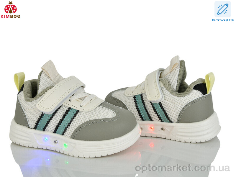 Купить Кросівки дитячі HY603-1L LED Kimbo-o бежевий, фото 1
