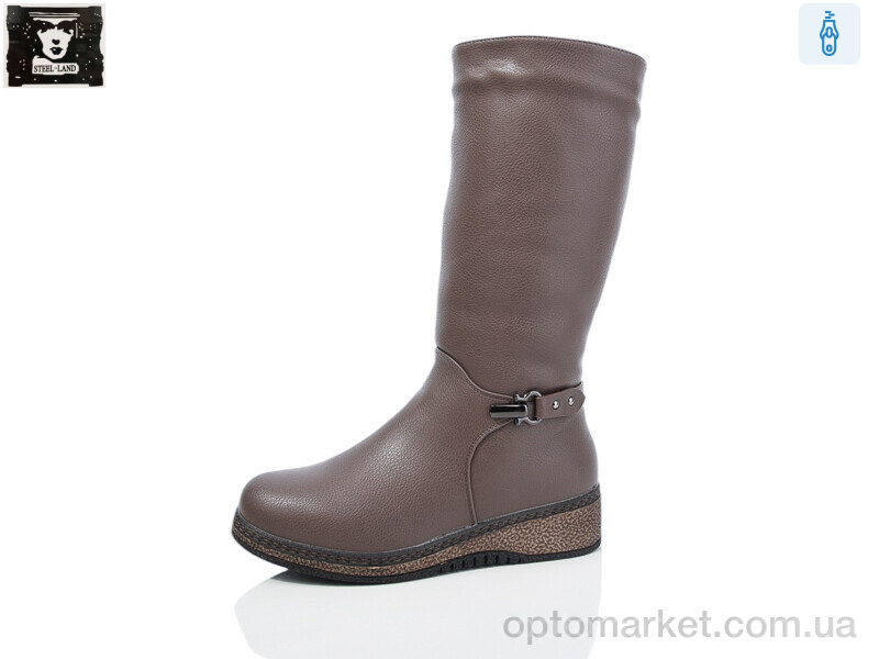 Купить Чоботи жіночі I957-149 Steel Land коричневий, фото 1