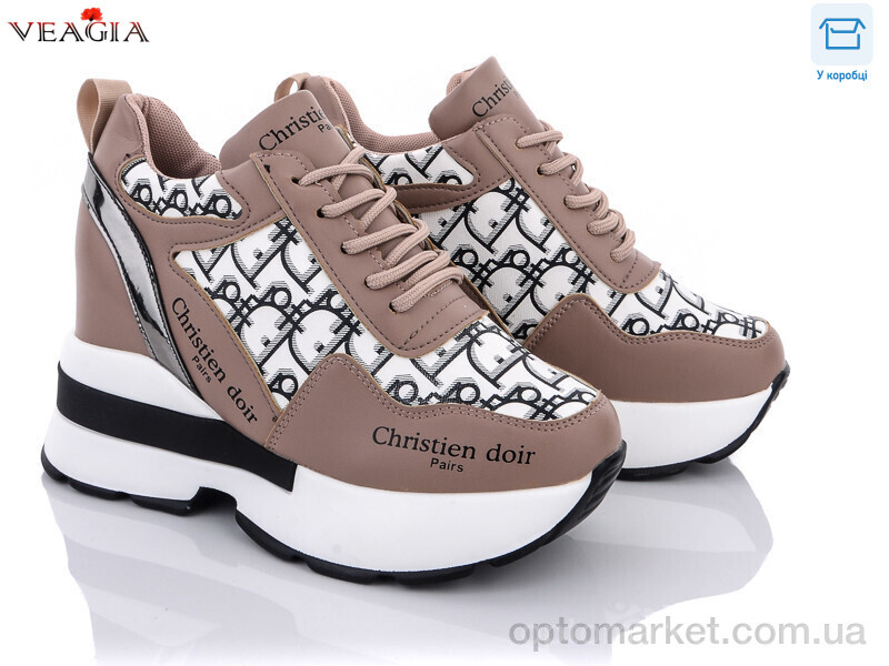 Купить Кросівки жіночі IJA571-3 Veagia коричневий, фото 1