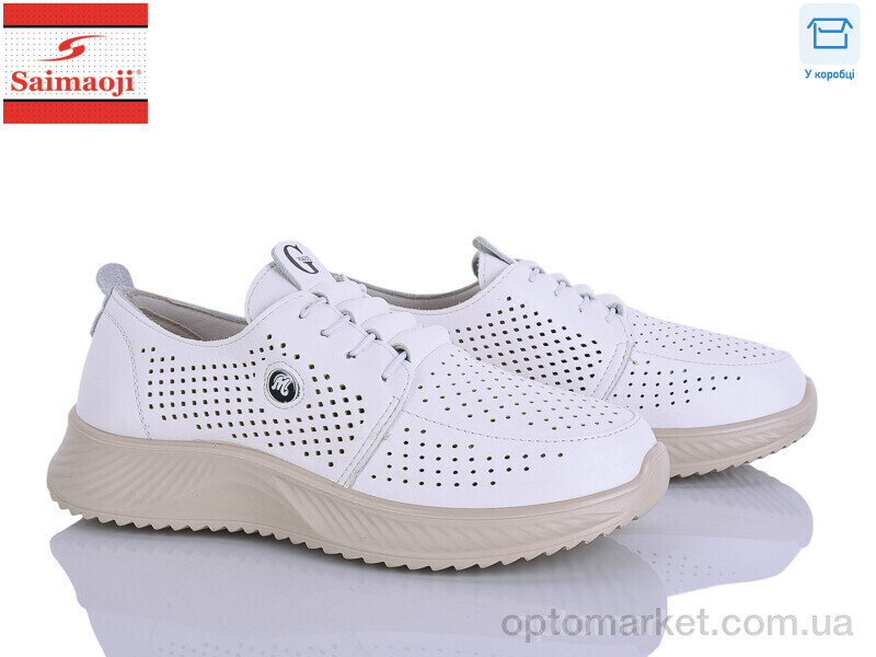 Купить Кросівки жіночі J085-7 Saimaoji білий, фото 1