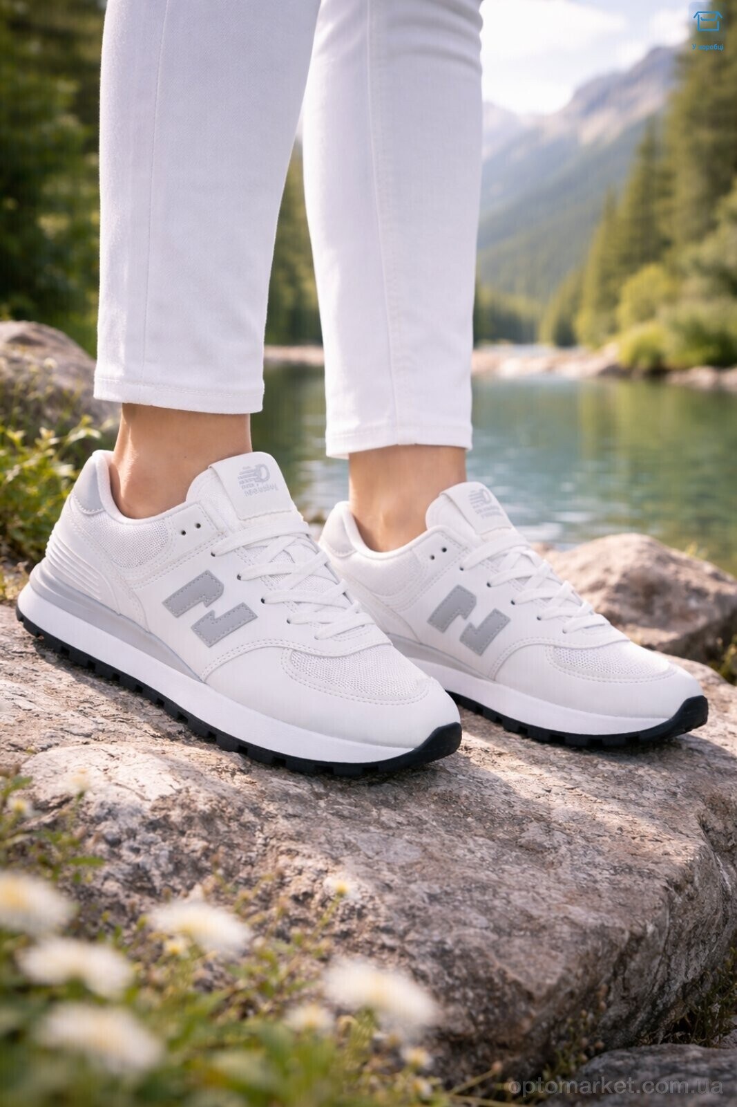 Купить Кросівки жіночі J1038-2 Hongquan білий, фото 2