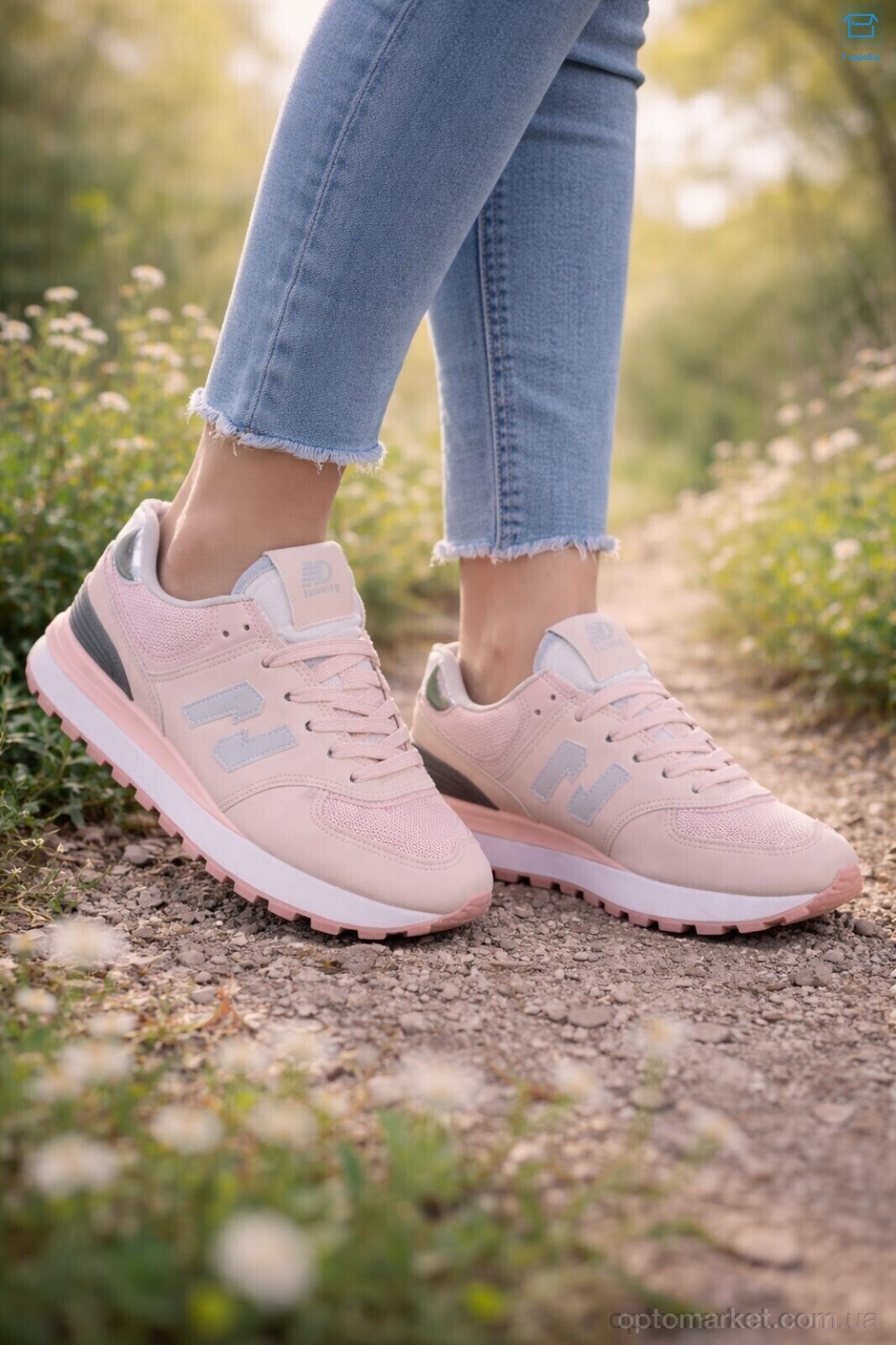 Купить Кросівки жіночі J1038-7 Hongquan рожевий, фото 2