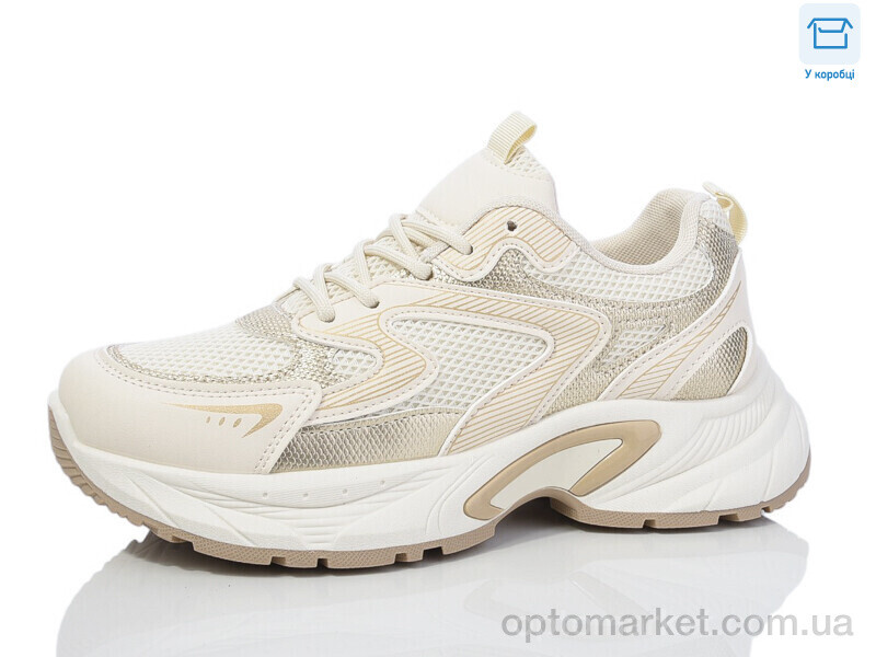 Купить Кросівки жіночі J1055-3 Hongquan бежевий, фото 1