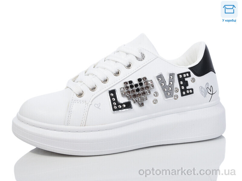 Купить Кросівки жіночі J1058-1 Hongquan білий, фото 1