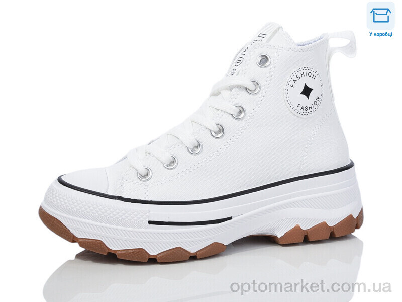 Купить Кеди жіночі J1060-2 Hongquan білий, фото 1