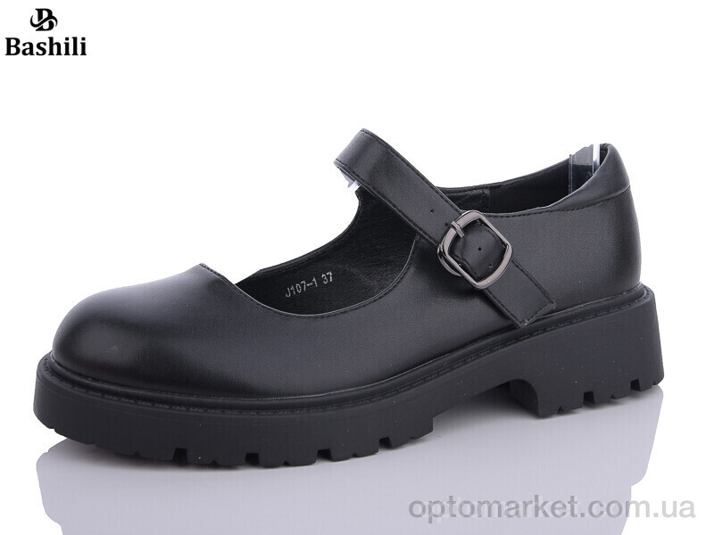 Купить Туфлі жіночі J107-1 Башили чорний, фото 1