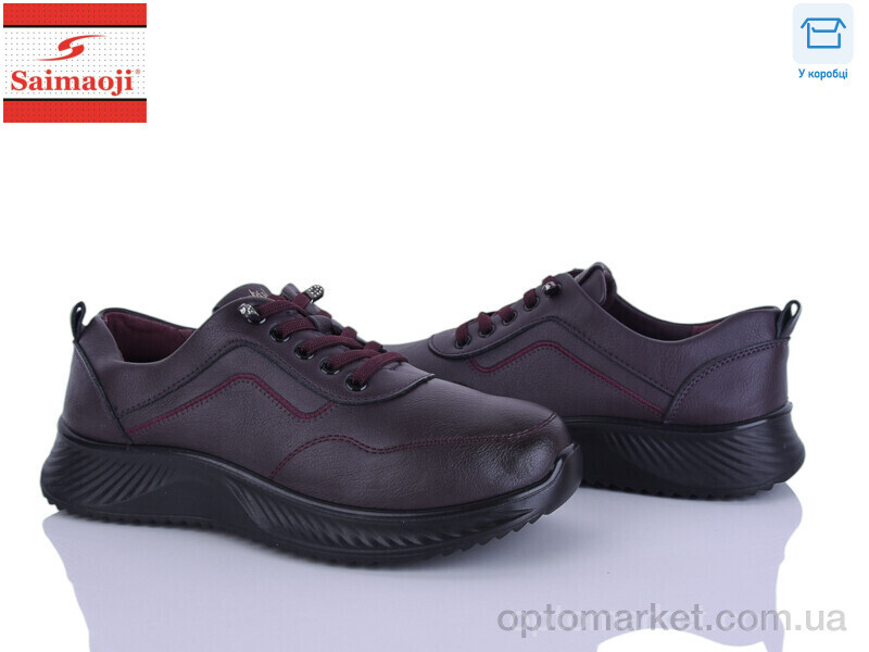 Купить Кросівки жіночі J11-10 Saimaoji бордовий, фото 1