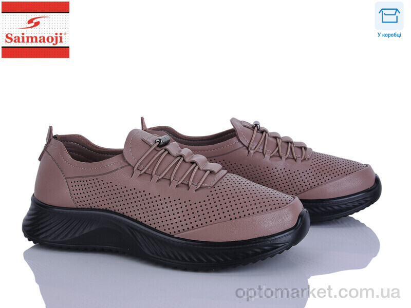 Купить Кросівки жіночі J18-8 Saimaoji коричневий, фото 1
