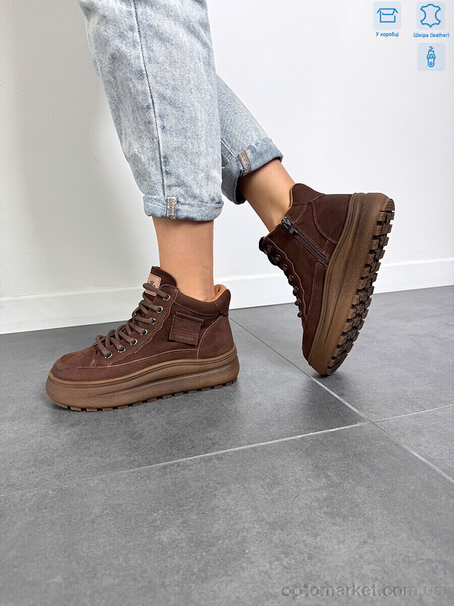 Купить Черевики жіночі J2001-2 brown Camille коричневий, фото 2