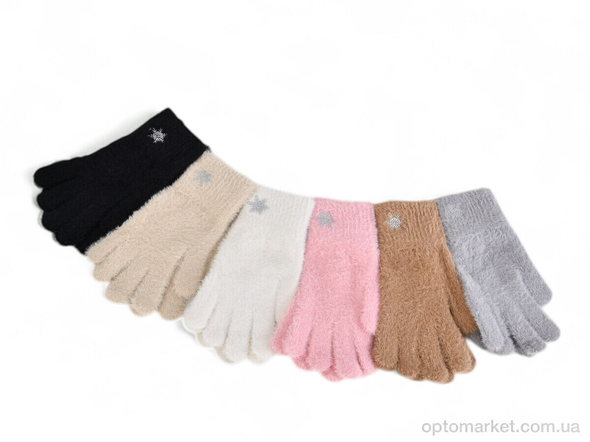 Купить Рукавички жіночі J2022 (норка) mix Number one мікс, фото 1