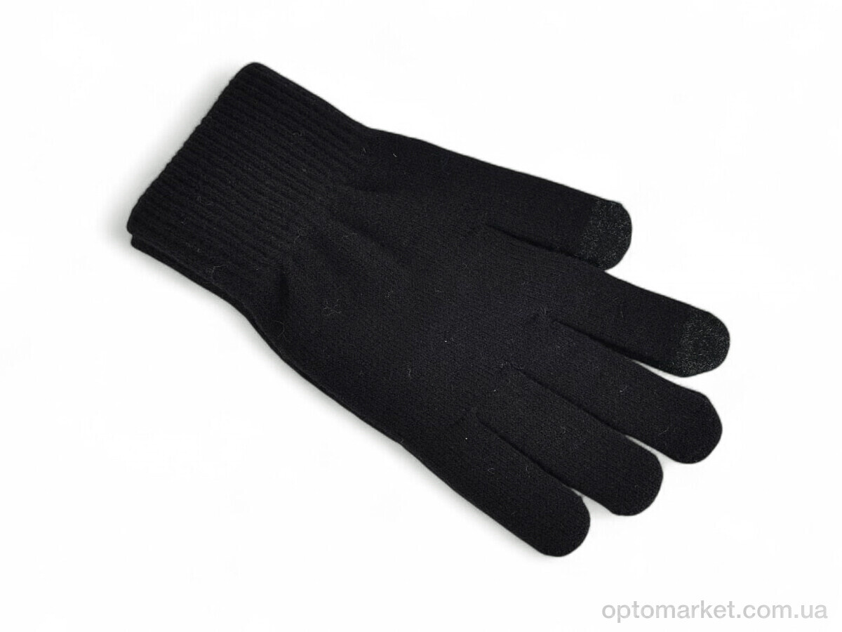 Купить Рукавички чоловічі J2029 black Number one чорний, фото 1