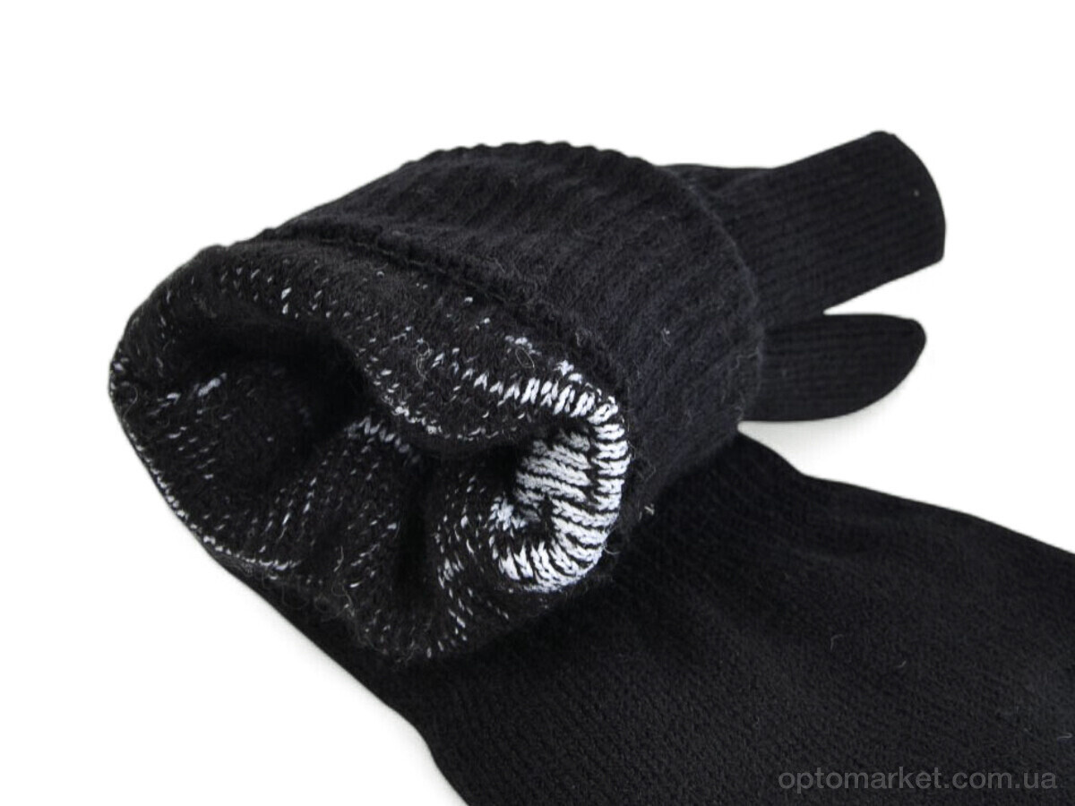 Купить Рукавички чоловічі J2030 black Number one чорний, фото 2