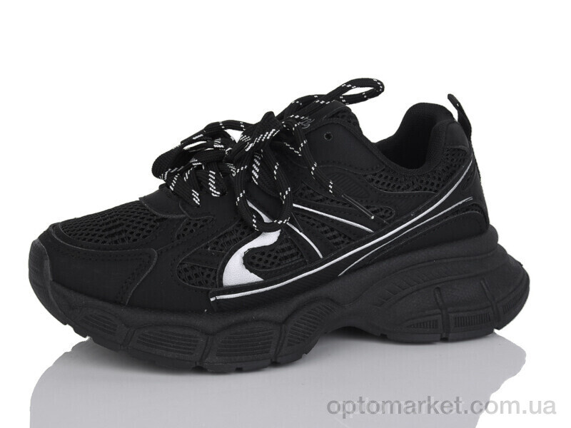 Купить Кросівки жіночі J2091-1 Hongquan чорний, фото 1
