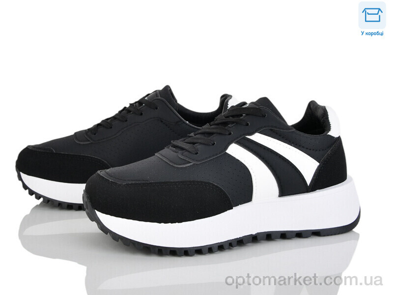 Купить Кросівки жіночі J2108-1 Hongquan чорний, фото 1