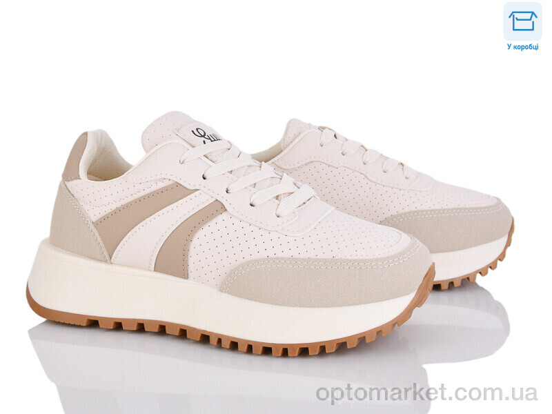 Купить Кросівки жіночі J2108-3 Hongquan бежевий, фото 1