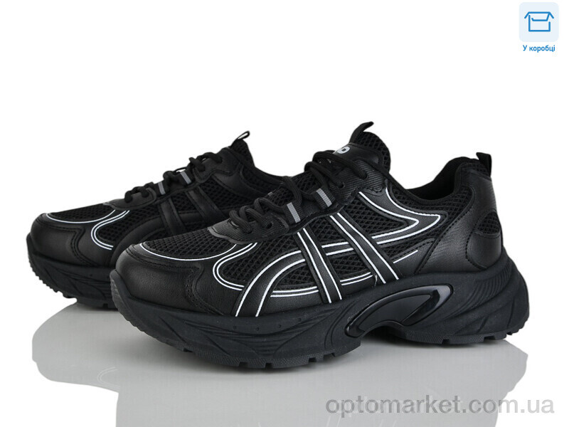 Купить Кросівки жіночі J2111-1 Hongquan чорний, фото 1