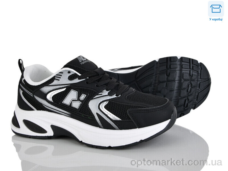 Купить Кросівки жіночі J2119-1 Hongquan чорний, фото 1