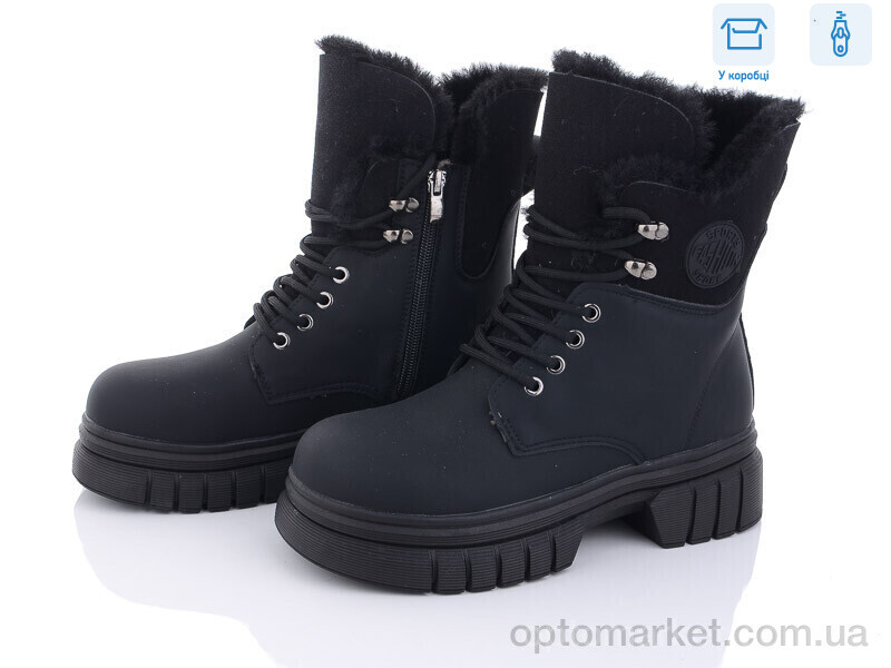 Купить Черевики жіночі J600-1 Love-L&M-ZDW чорний, фото 1