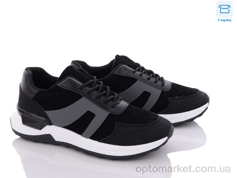 Купить Кросівки чоловічі J868-1 Hongquan чорний, фото 1