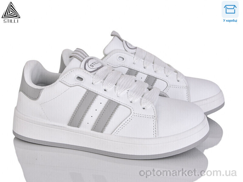 Купить Кросівки жіночі JH300-11 шкіра Stilli білий, фото 1